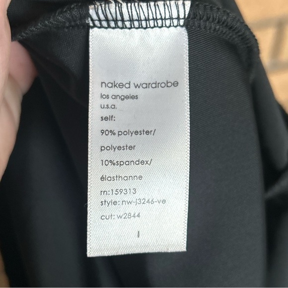 NWOT N BY NAKED WARDROBE Plush Velvet Long Sleeve Turtleneck Bodysuit Size L - Picture 7 of 9